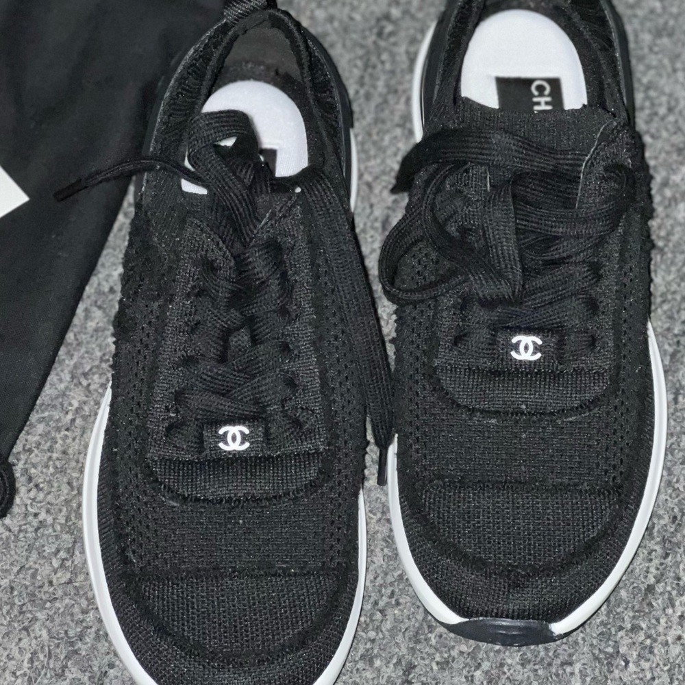 Chanel black shoes